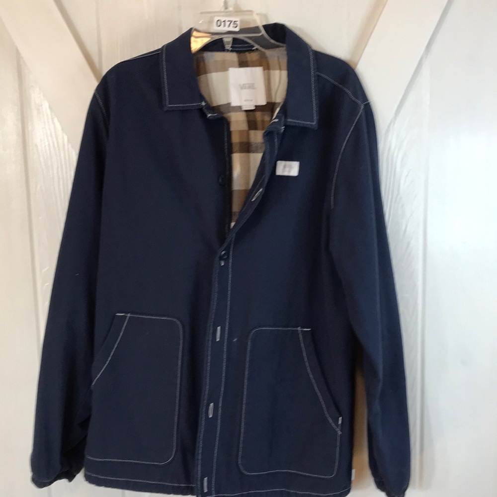 Vans Flannel Lined Button Up Shirt Jacket
